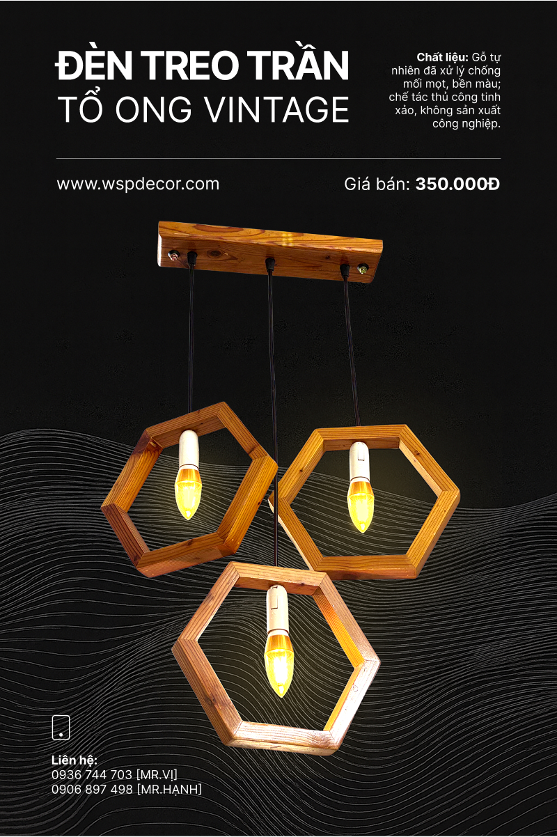 2 Đen treo tran TO ONG VINTAGE