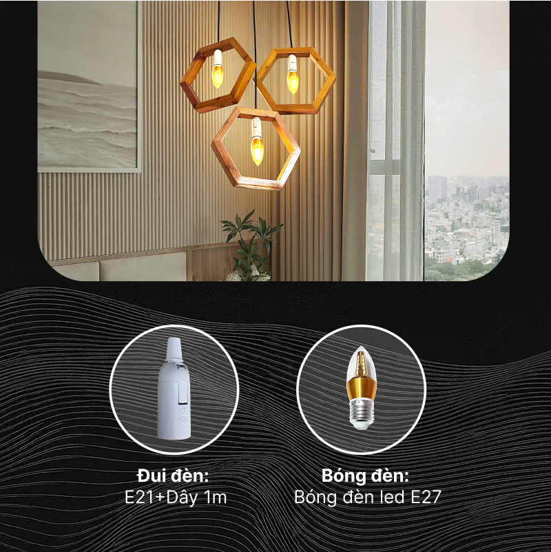 3 Đen treo tran TO ONG VINTAGE