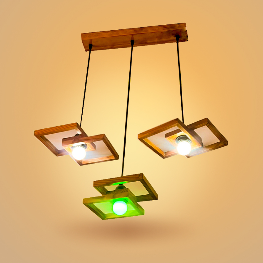 ĐÈN GỖ TRANG TRÍ TREO TRẦN