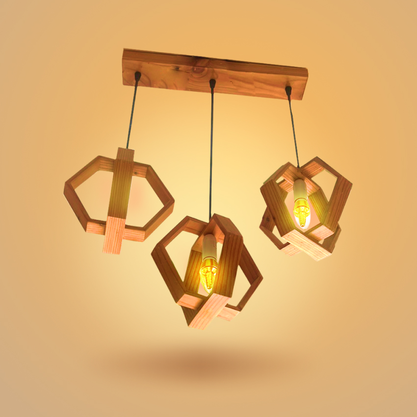 ĐÈN GỖ TRANG TRÍ TREO TRẦN