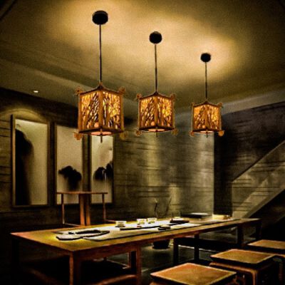 ĐÈN THẢ TRẦN VUÔNG CÀNH THÔNG