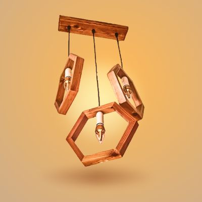 ĐÈN GỖ TRANG TRÍ TREO TRẦN